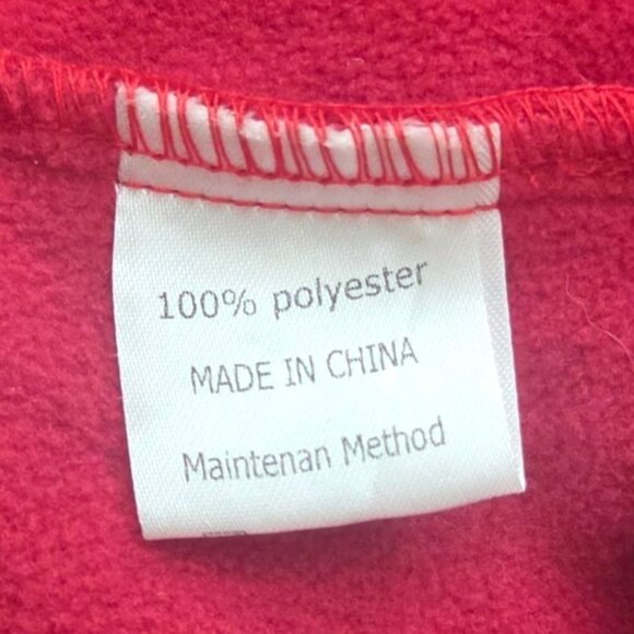 Zesica Womens Red Fuzzy Button-Down Longline Teddy Coat With Pockets Size S - Picture 7 of 7